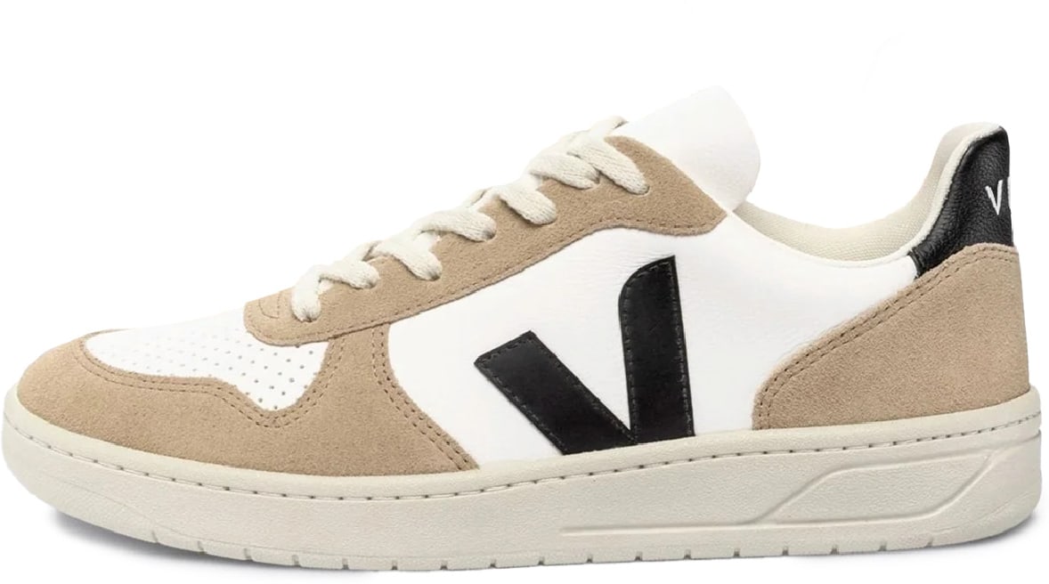 VEJA: Blanc V-10 Chromefree Cuir Blanc - 2