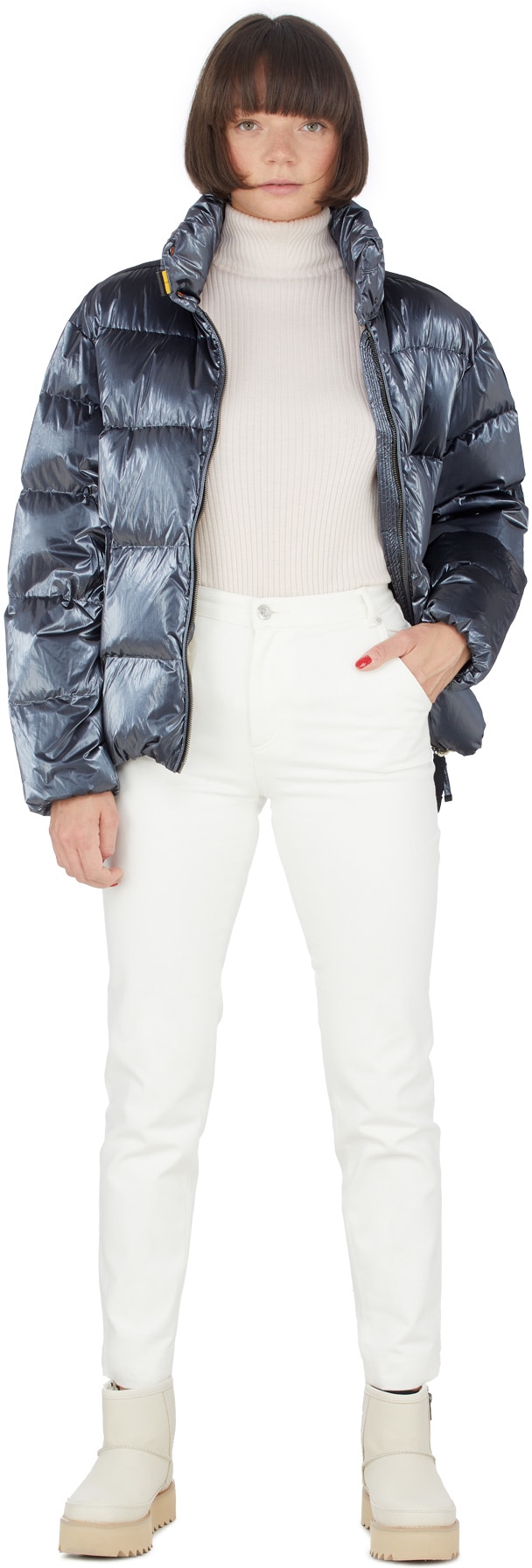 Parajumpers: Gris Blouson Aviateur Pia Gris - 4