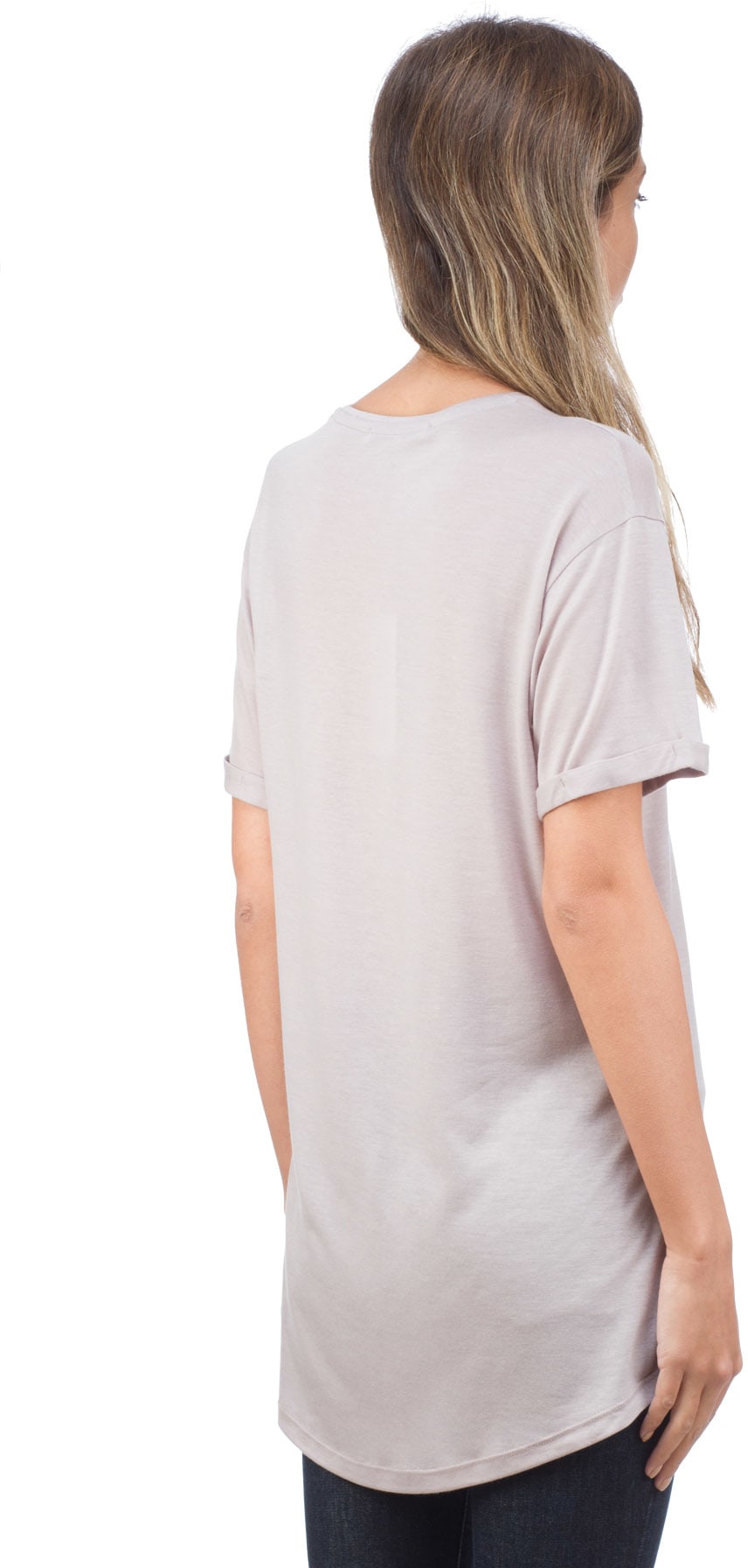 influenceu: Grey Cuffed Sleeve T-Shirt - 3