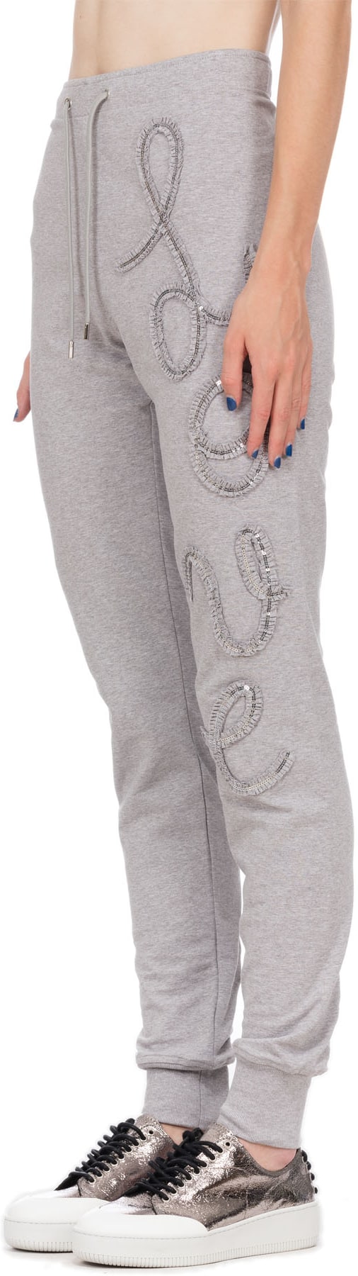 Love Moschino: Grey LOVE Jogger - 2
