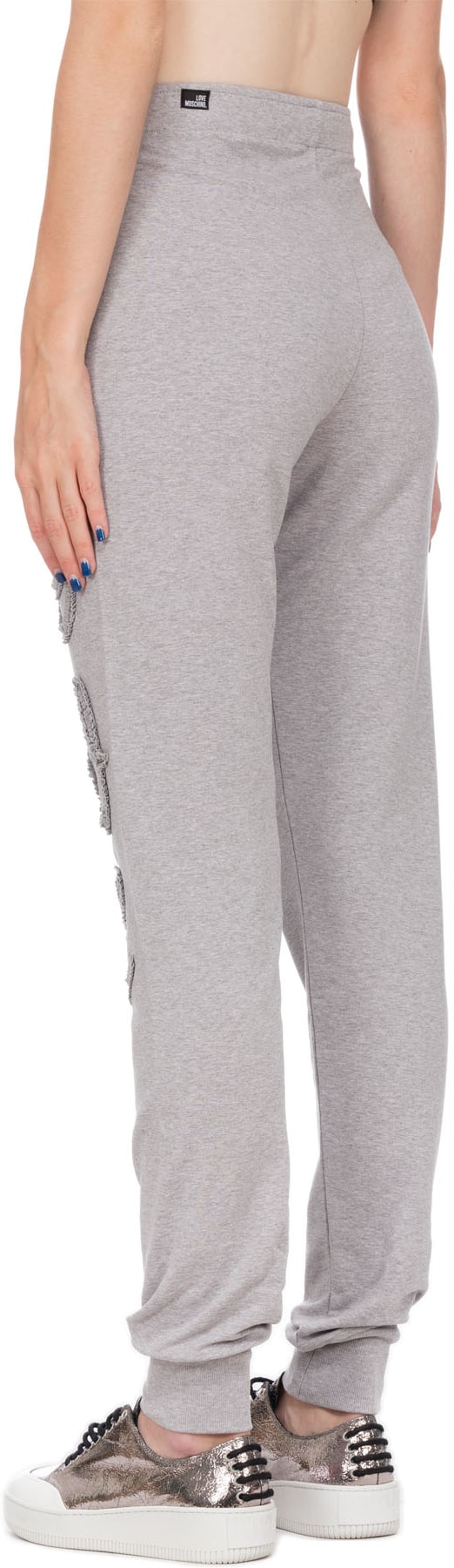 Love Moschino: Grey LOVE Jogger - 3