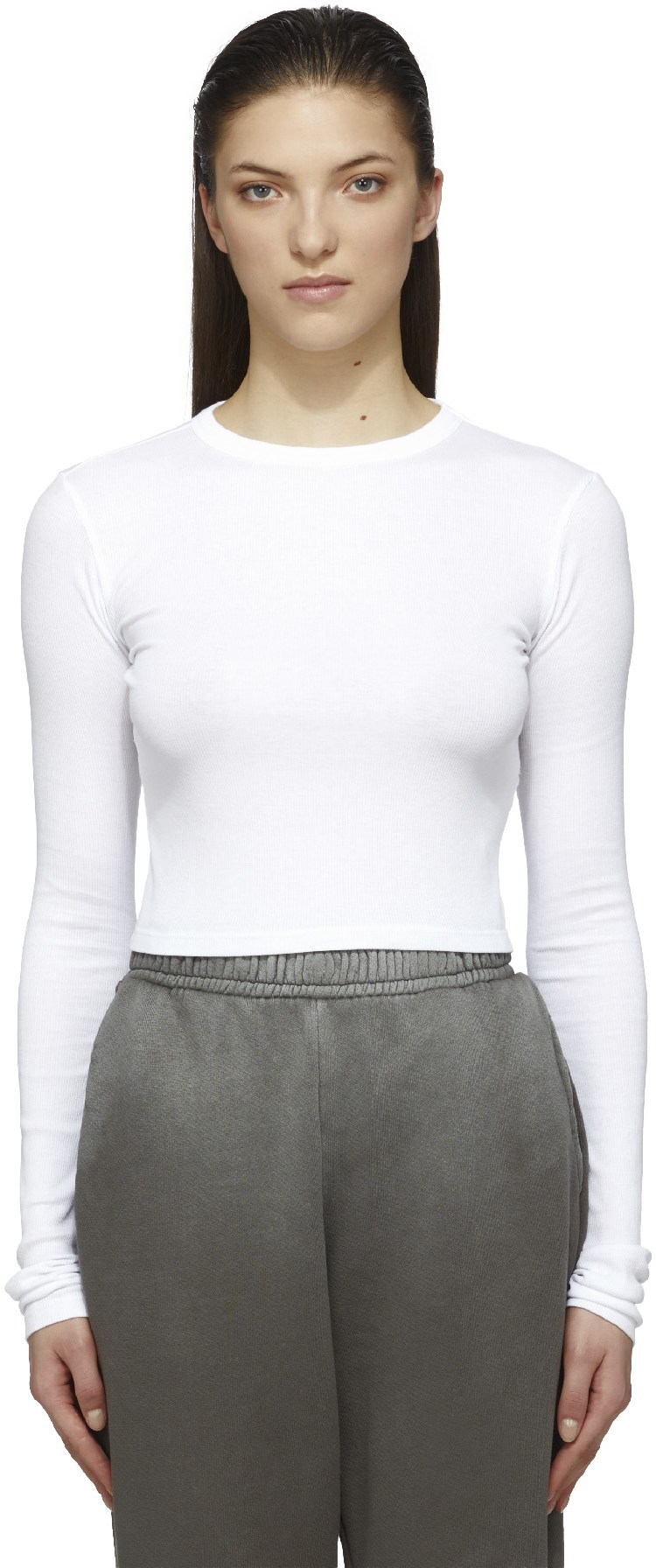 Cotton Citizen: Black Verona Crop Shirt - 1