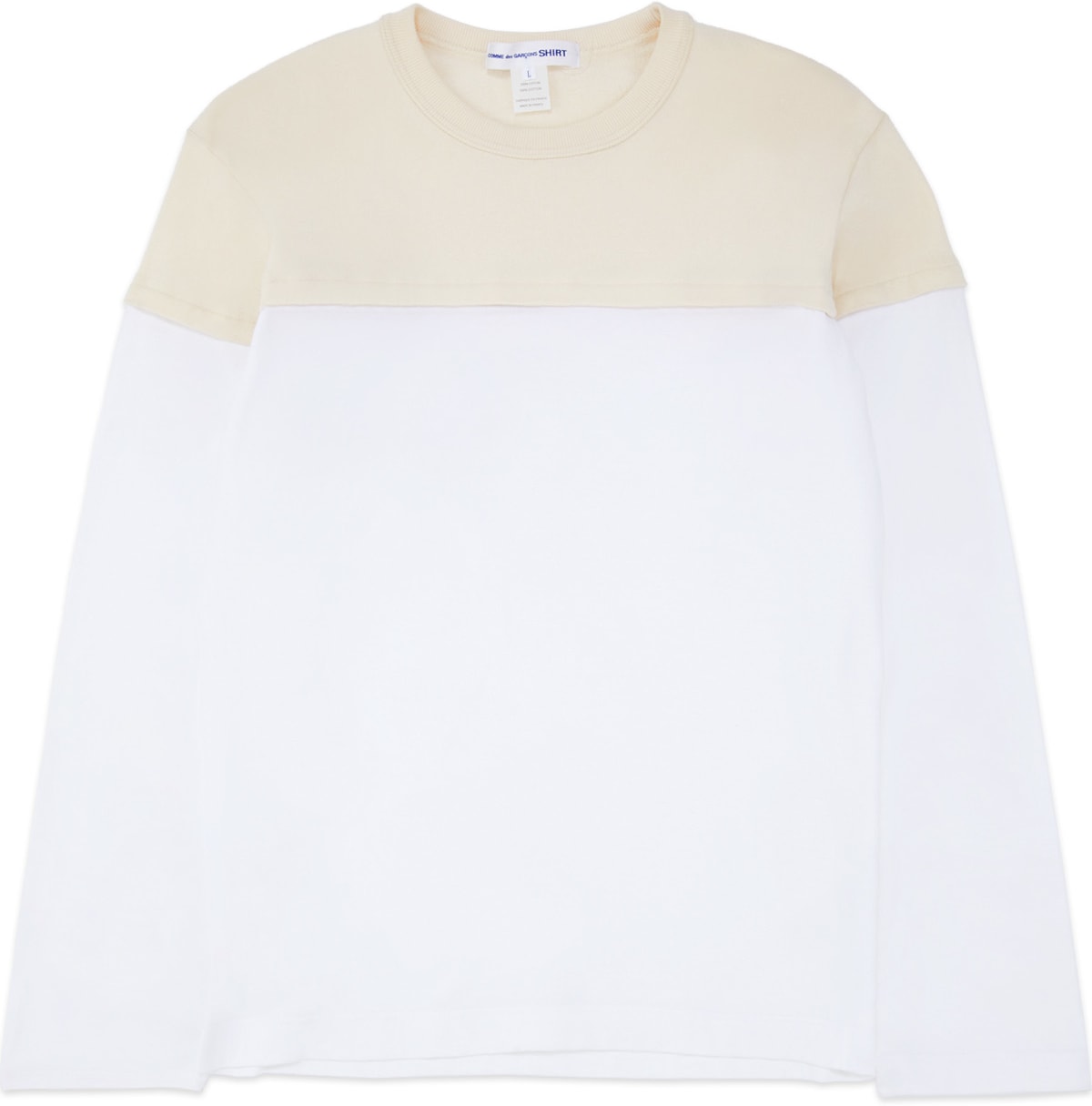 Comme des Garçons Shirt: Multicolor Layered Crew Sweater - 1