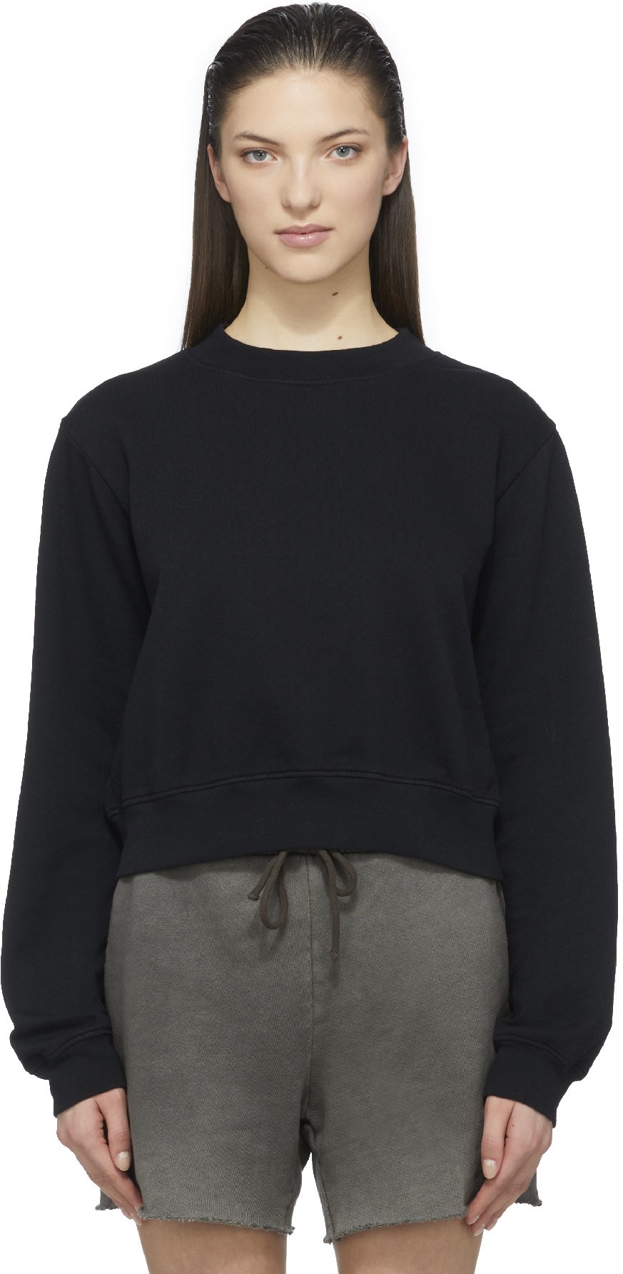 Cotton Citizen: Black Milan Crew Sweater - 1