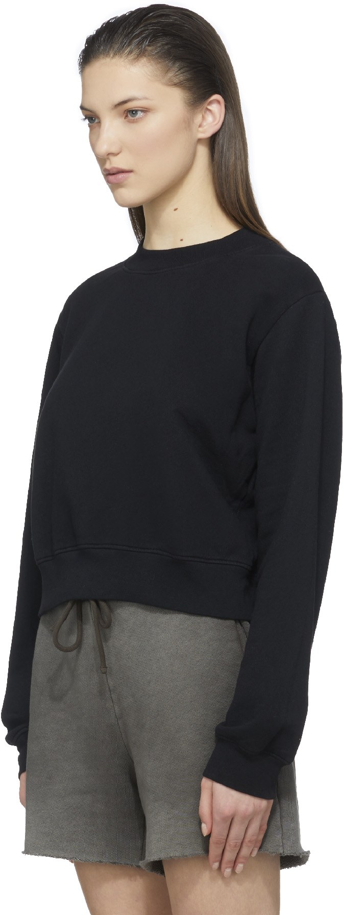 Cotton Citizen: Black Milan Crew Sweater - 2