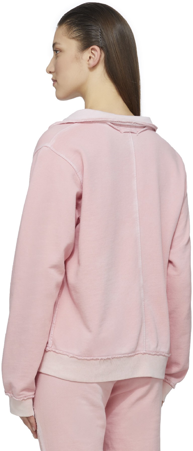 Cotton Citizen: Pink Malibu Polo Sweater - 3
