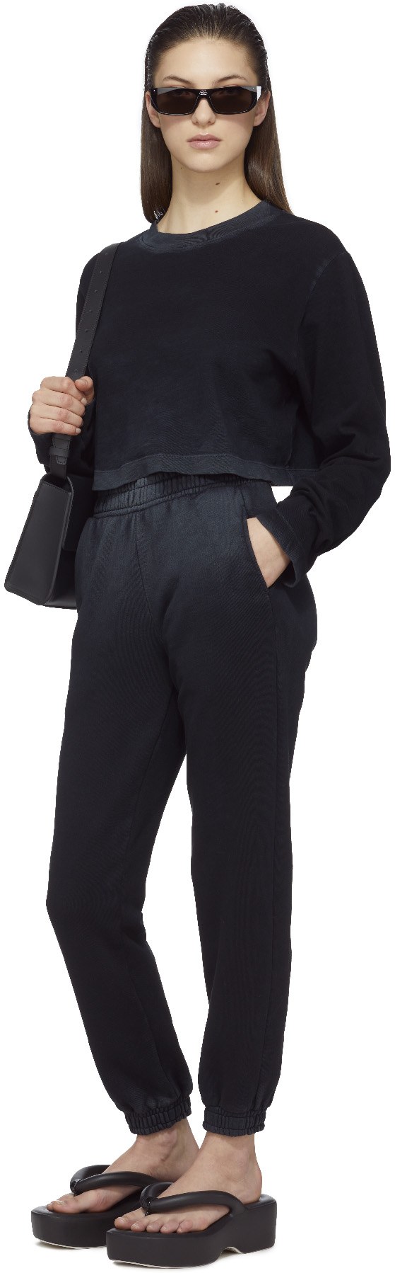 Cotton Citizen: Black Brooklyn Sweatpants - 4
