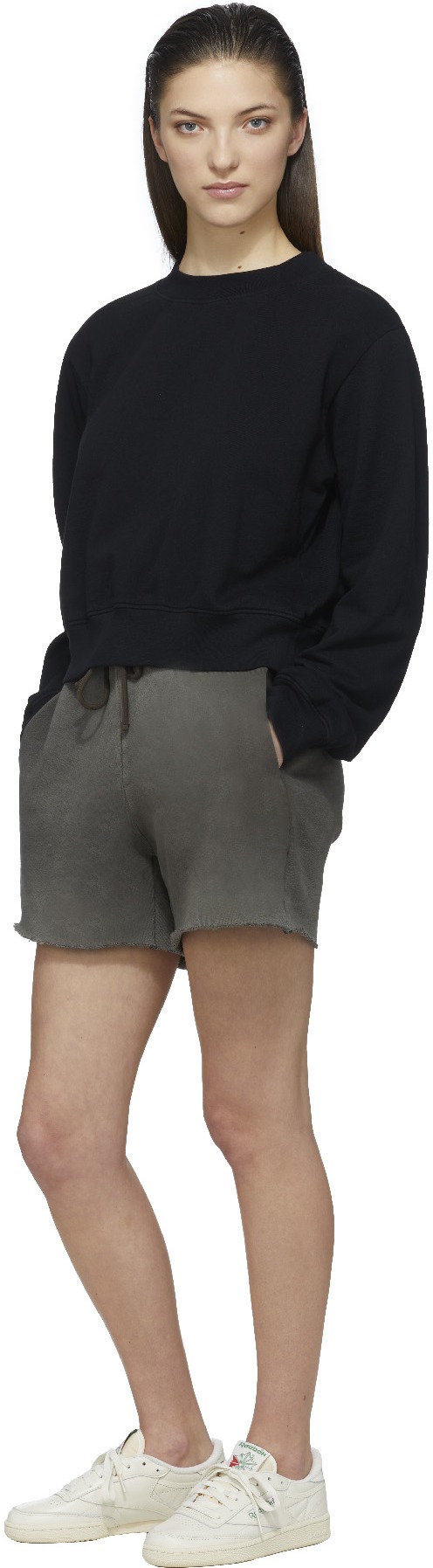 Cotton Citizen: Grey Brooklyn Shorts - 4