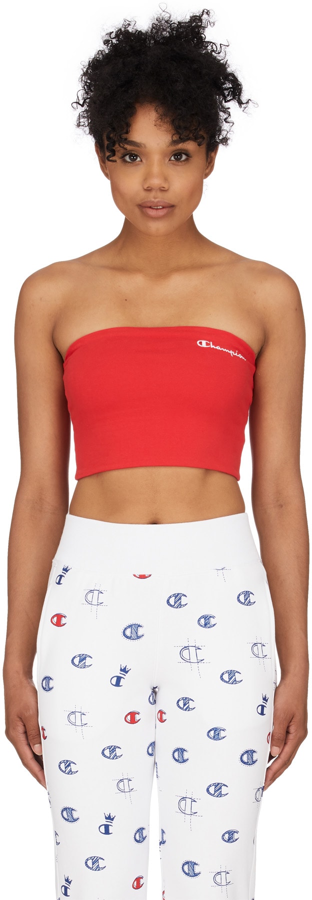 Champion: Red Script Tube Top - 1