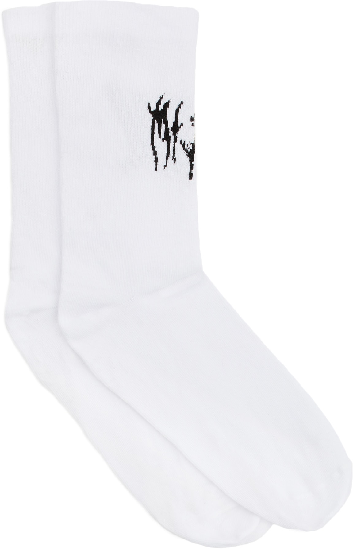 MISBHV: White Pandora Socks - 1
