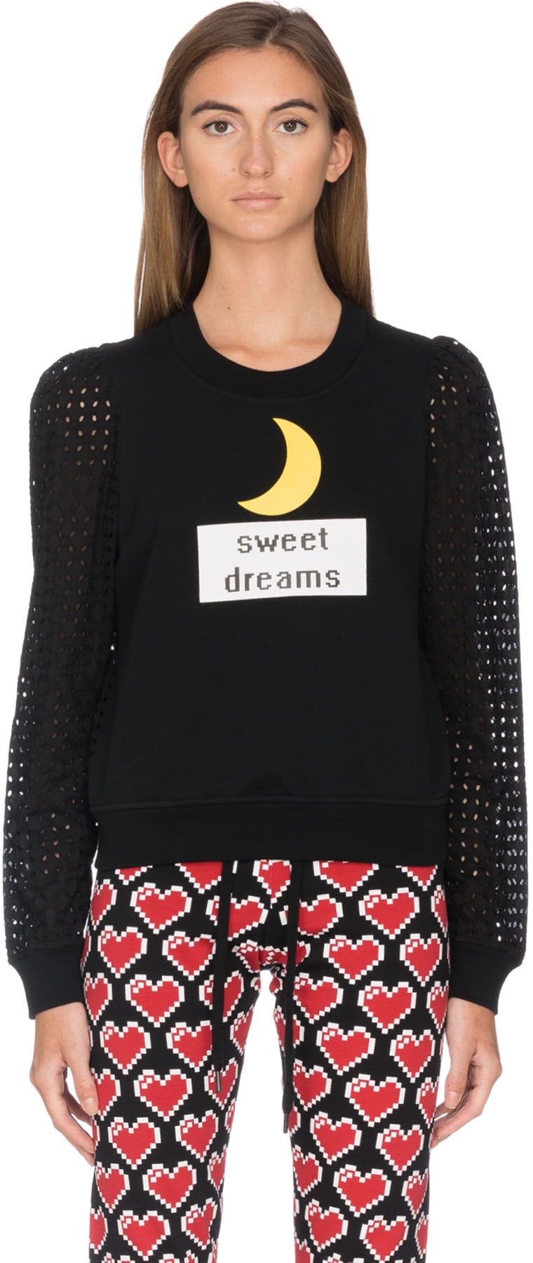 Love Moschino: Black 'Sweet Dreams' Pullover - 1