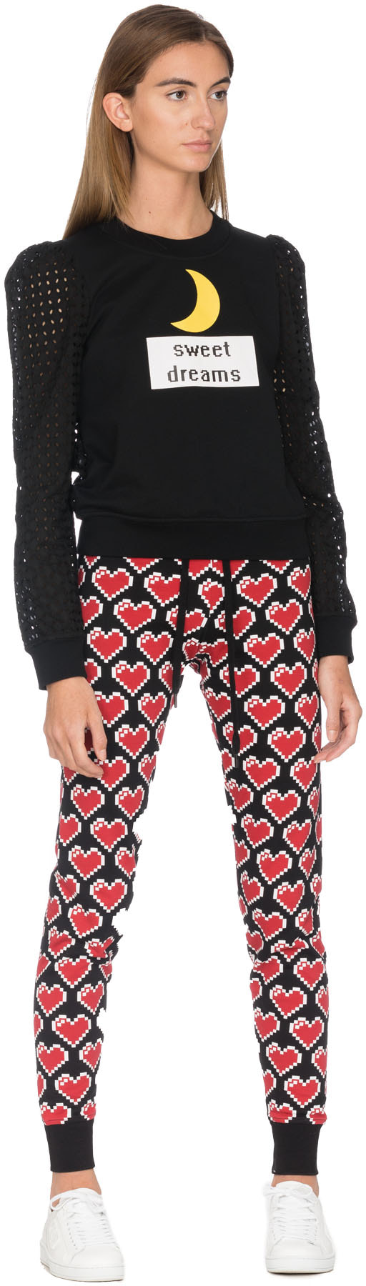 Love Moschino: Black 'Sweet Dreams' Pullover - 4