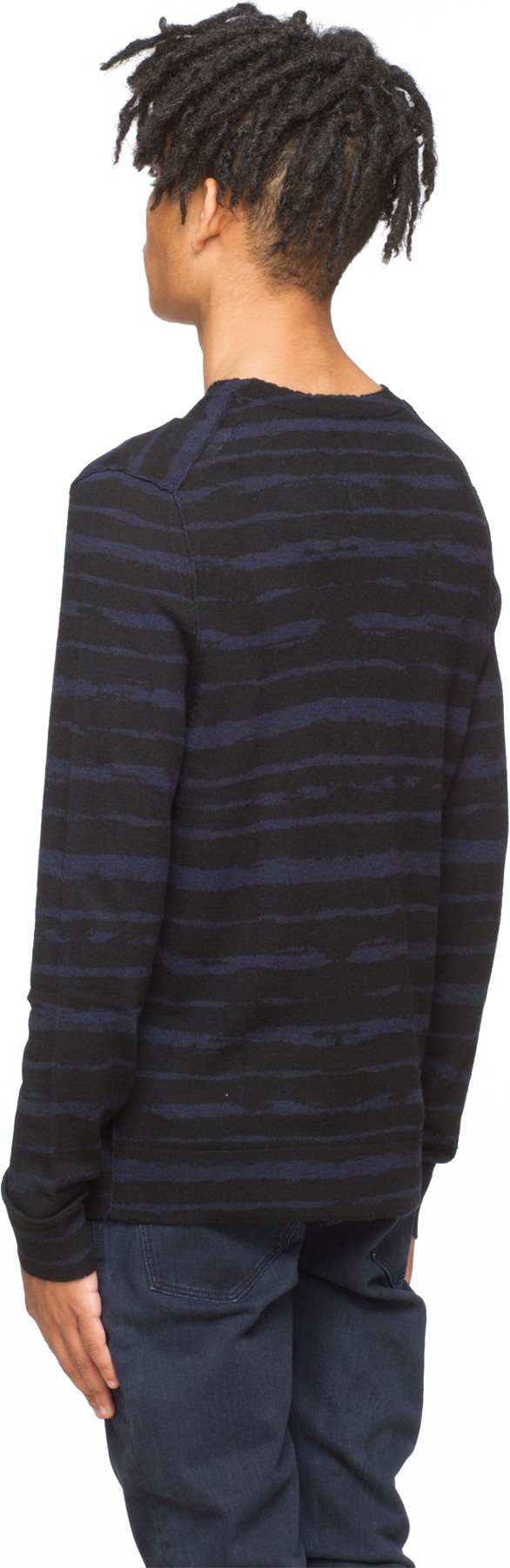 Zadig & Voltaire: Blue Jeremy Knit Crewneck Sweater - 3