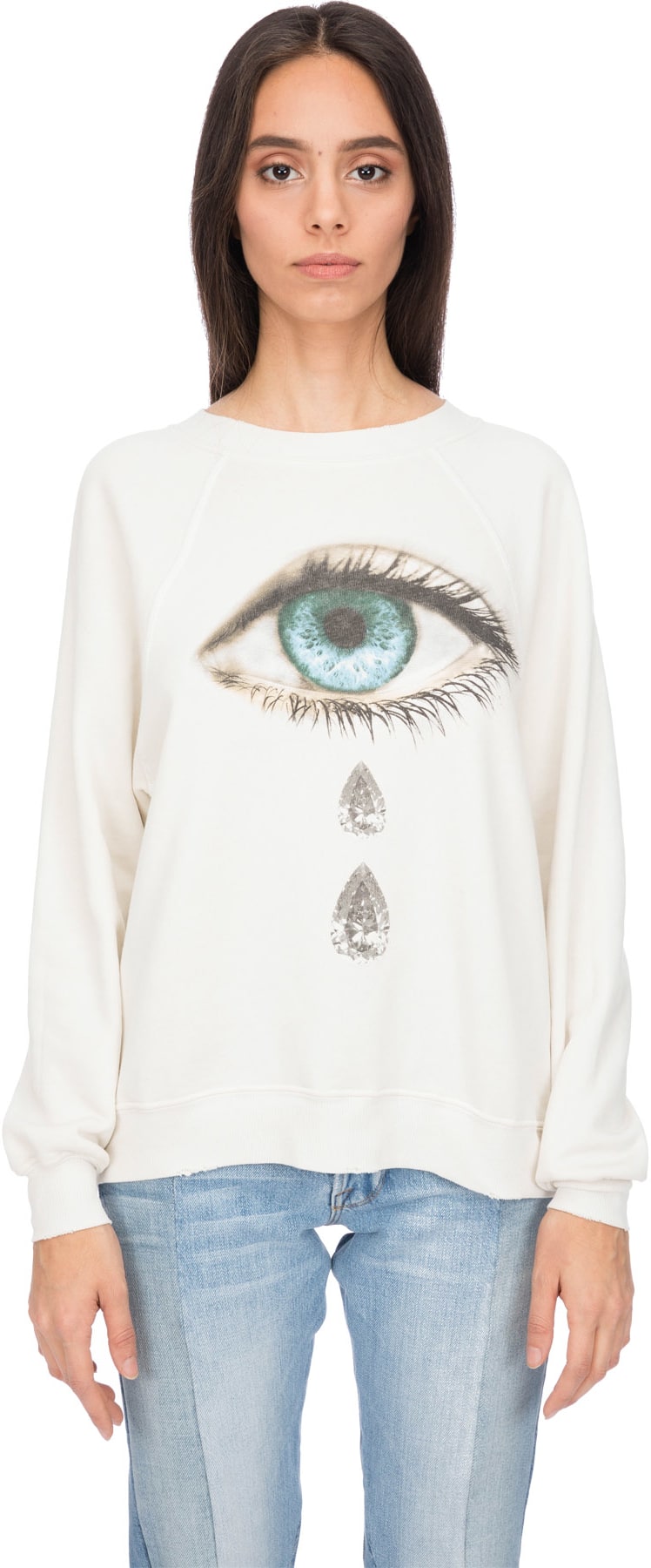 Wildfox: White Rich Tears Sommers Pullover - 1