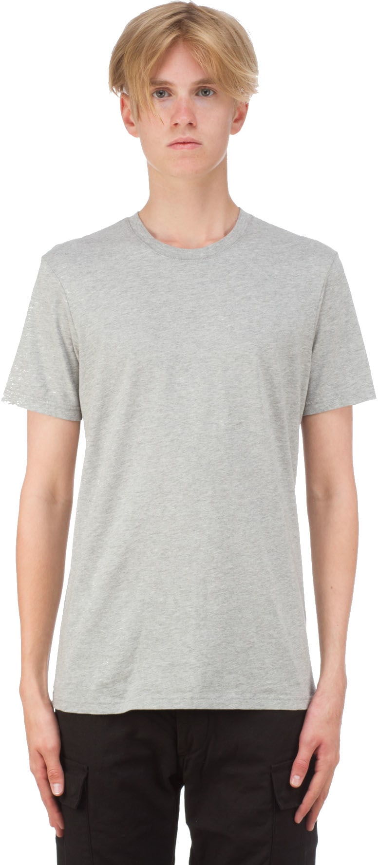 Wings & Horns: Grey Classic Jersey Pima Cotton T-Shirt - 1