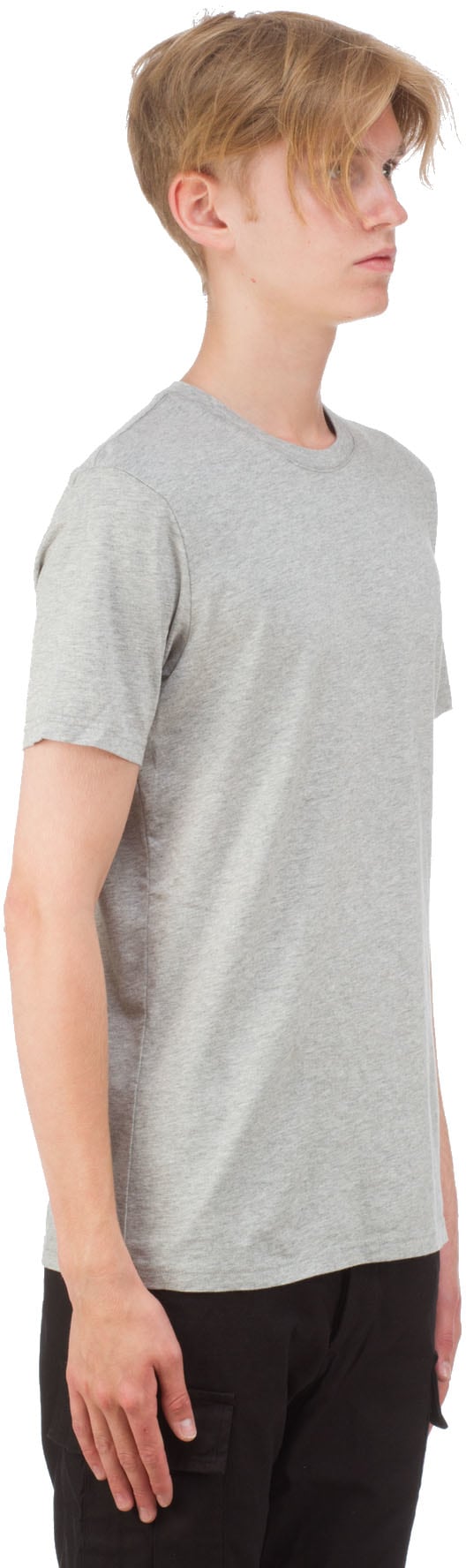 Wings & Horns: Grey Classic Jersey Pima Cotton T-Shirt - 2