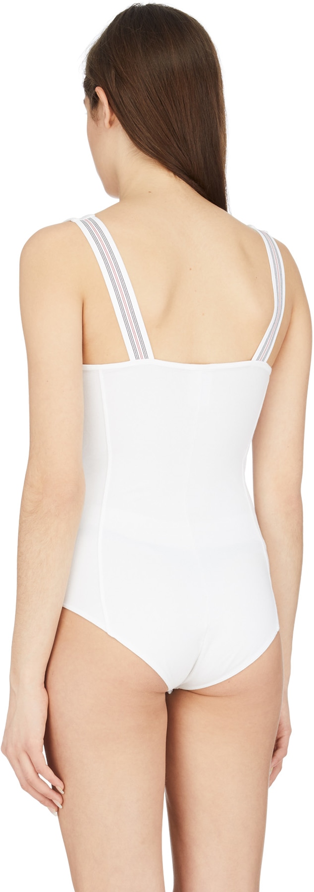 Champion: Blanc Tank Bodysuit Blanc - 3