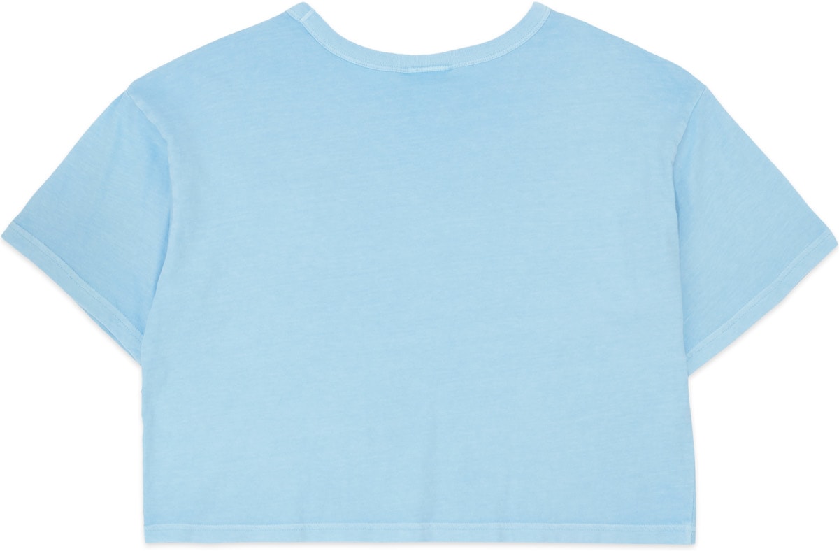 Champion: Bleu T-Shirt court effet vintage Heritage Bleu - 2