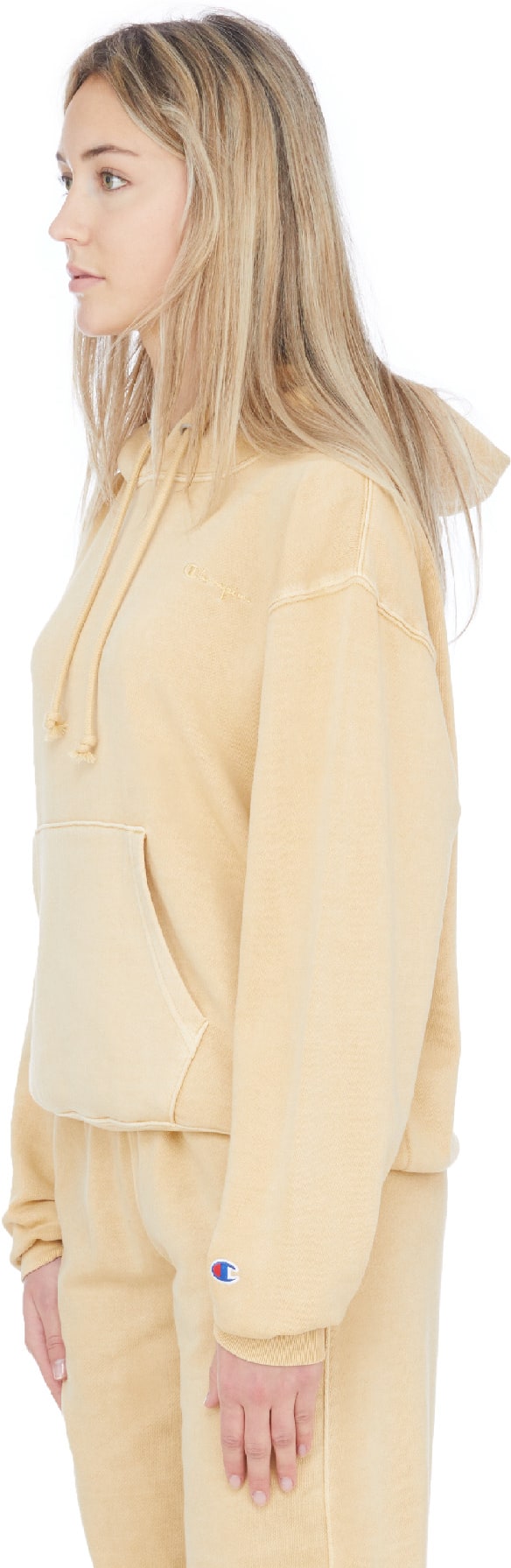 Champion: Or Pull à Capuche Boyfriend Vintage Dye Or - 2