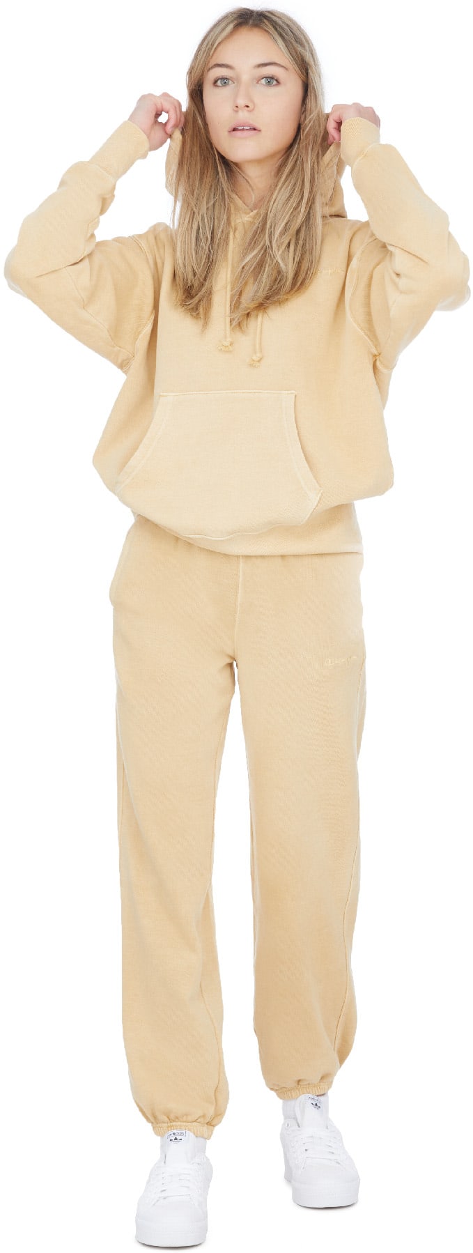 Champion: Or Pull à Capuche Boyfriend Vintage Dye Or - 4