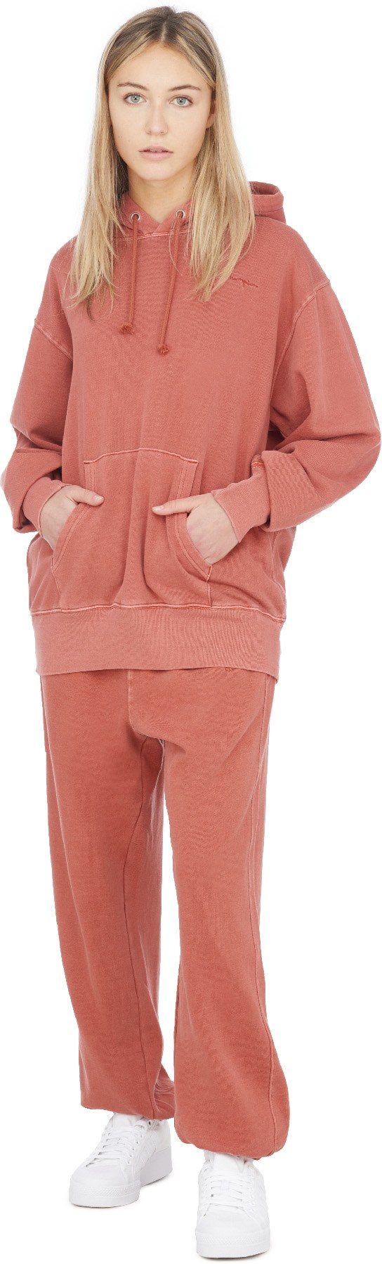 Champion: Rouge Pull à Capuche Boyfriend Vintage Dye Rouge - 4