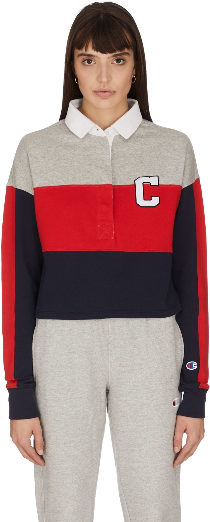 Champion: Multicolor Rugby Cropped T-Shirt - 1