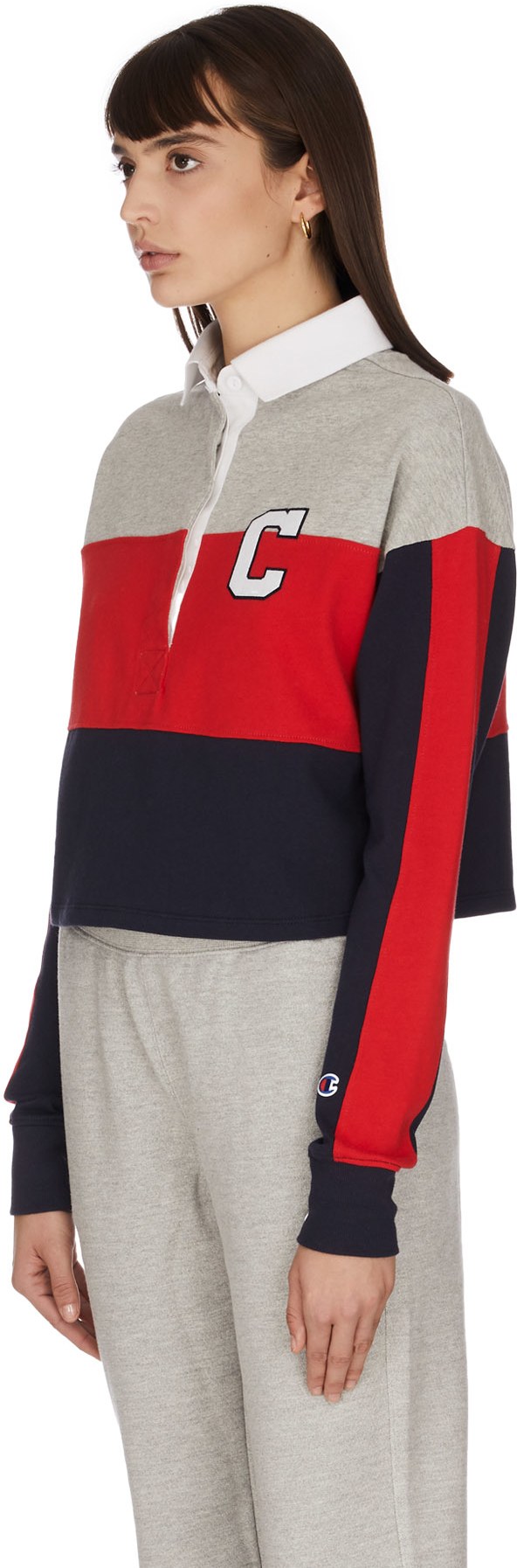 Champion: Multicolor Rugby Cropped T-Shirt - 2