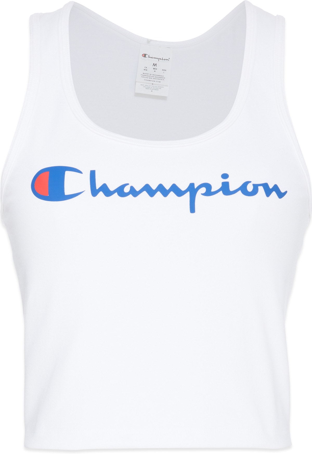 Champion: White Everyday Script Crop Top - 1