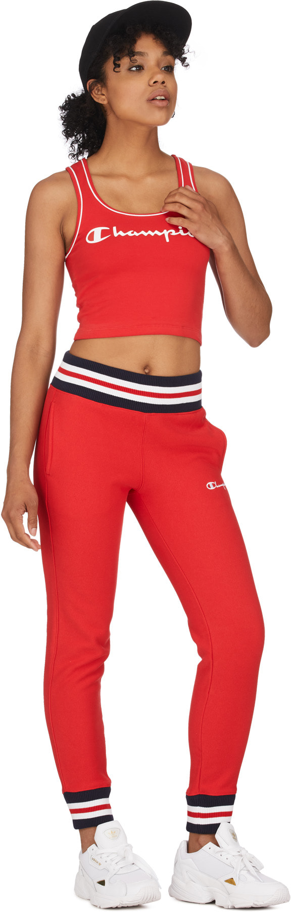 Champion: Red Everyday Script Crop Top - 4