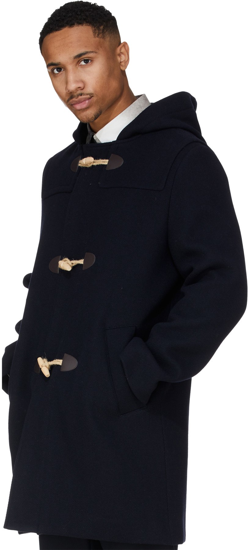 A.P.C.: Blue Edouard Duffle Coat - 4