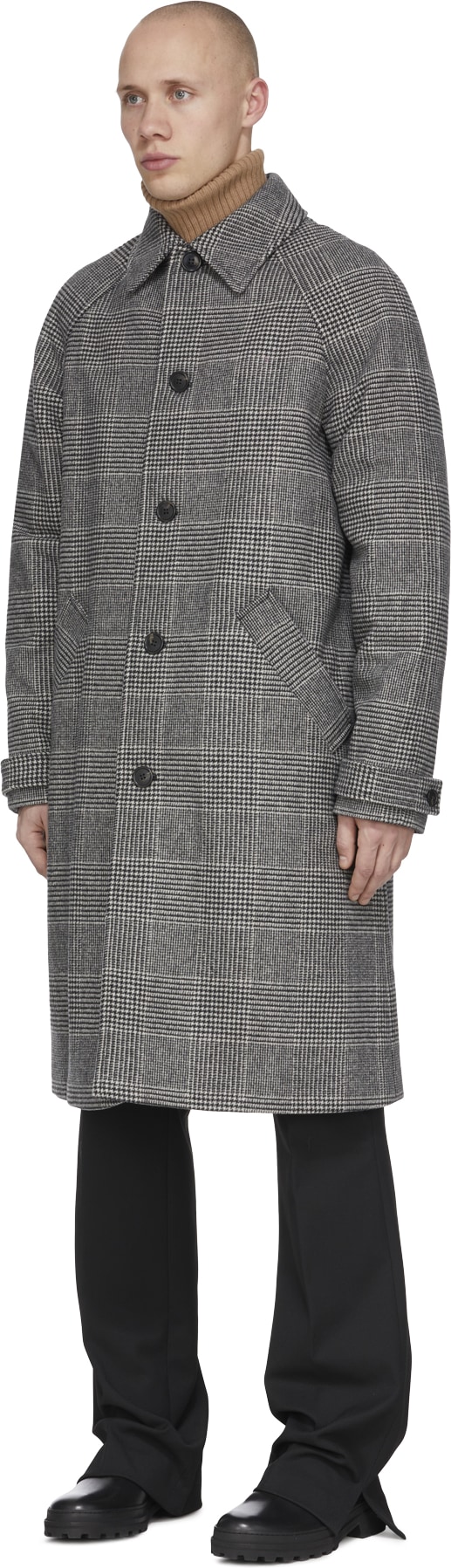 A.P.C.: Black Gabriel Long Coat - 2