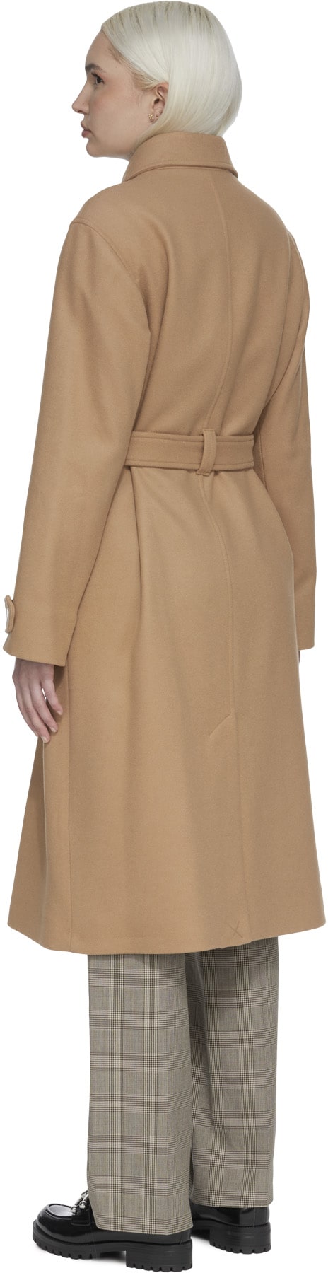 A.P.C.: Neutrals Angelita Long Coat - 3