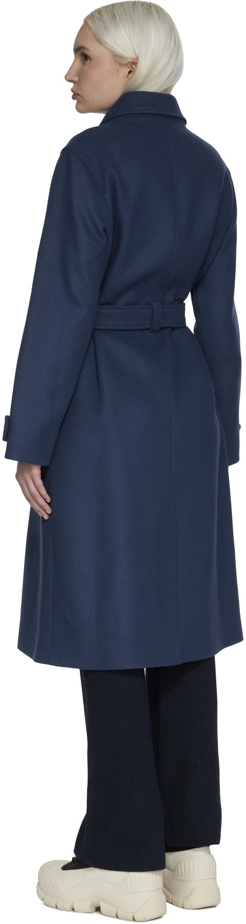 A.P.C.: Blue Angelita Long Coat - 3