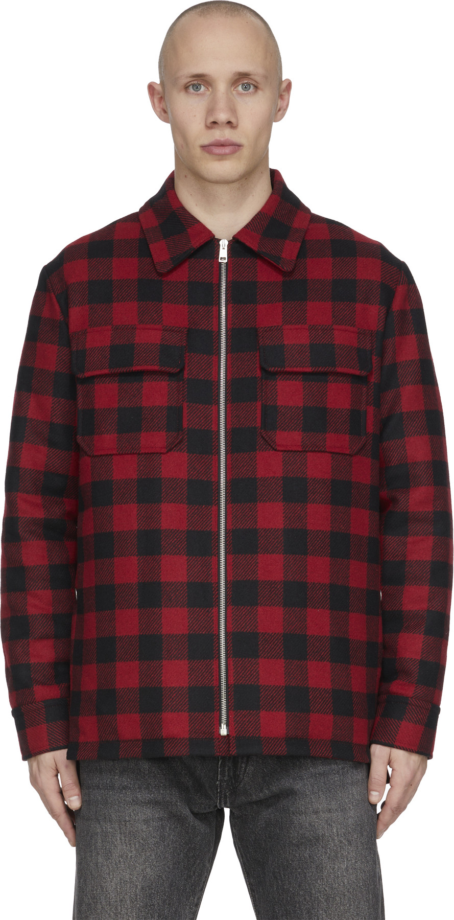 A.P.C.: Red New Ian Jacket - 1