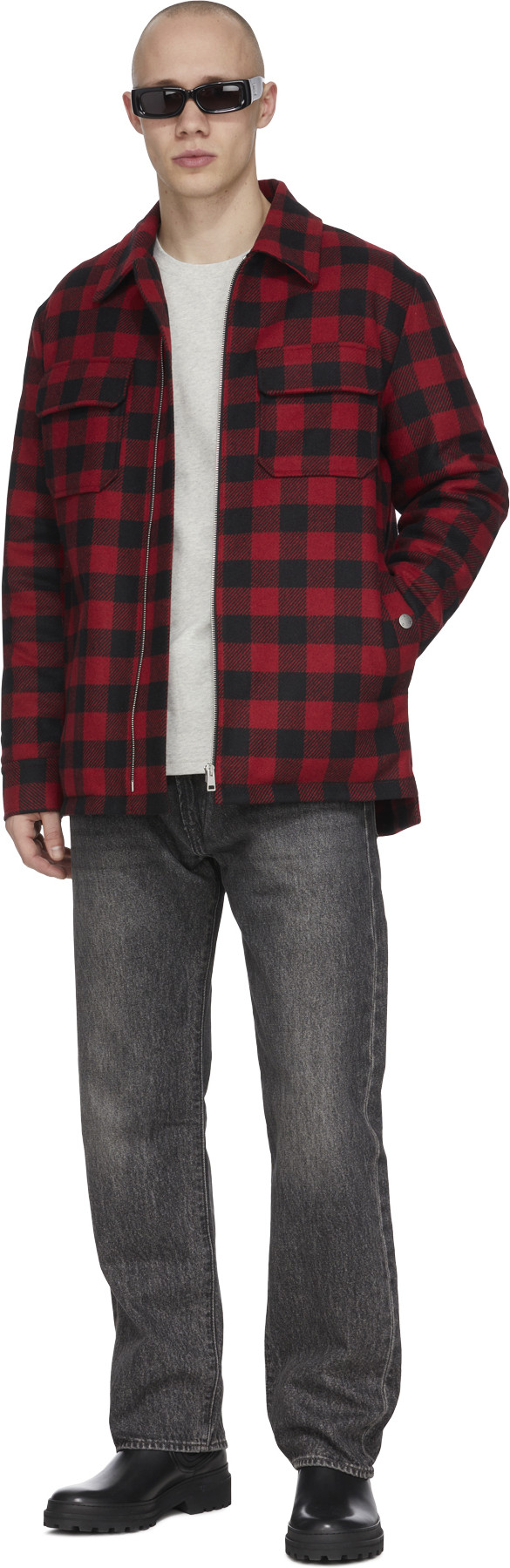 A.P.C.: Rouge Veste Ian Rouge - 4