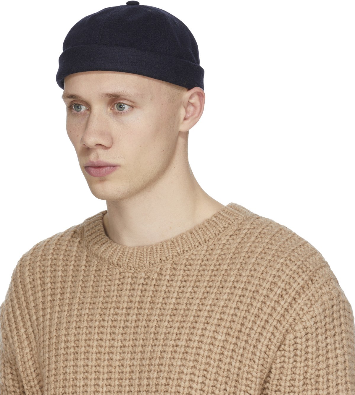 A.P.C.: Bleu Bonnet en Tricot Docker Raph Bleu - 2