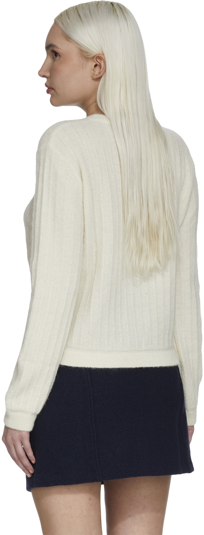 A.P.C.: Blanc Cardigan Milena Blanc - 3