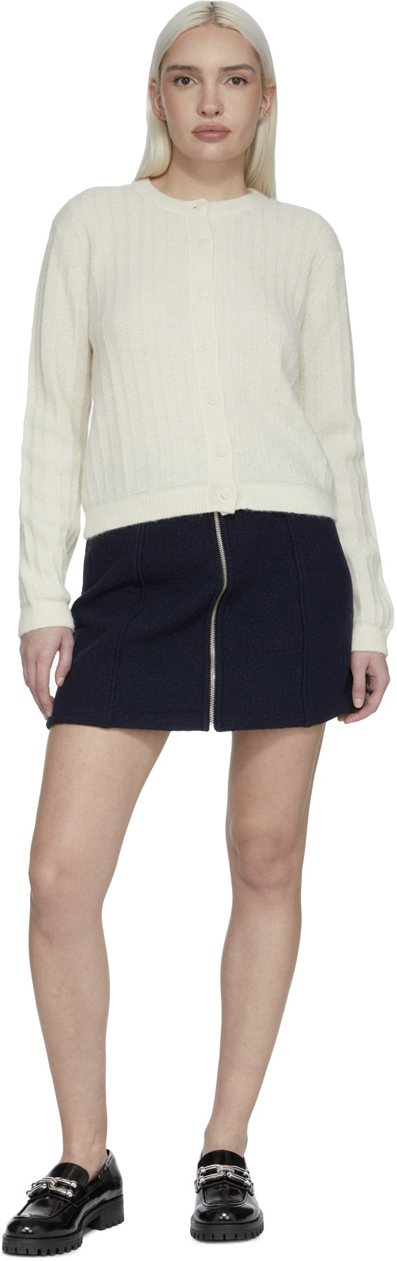 A.P.C.: Blanc Cardigan Milena Blanc - 4