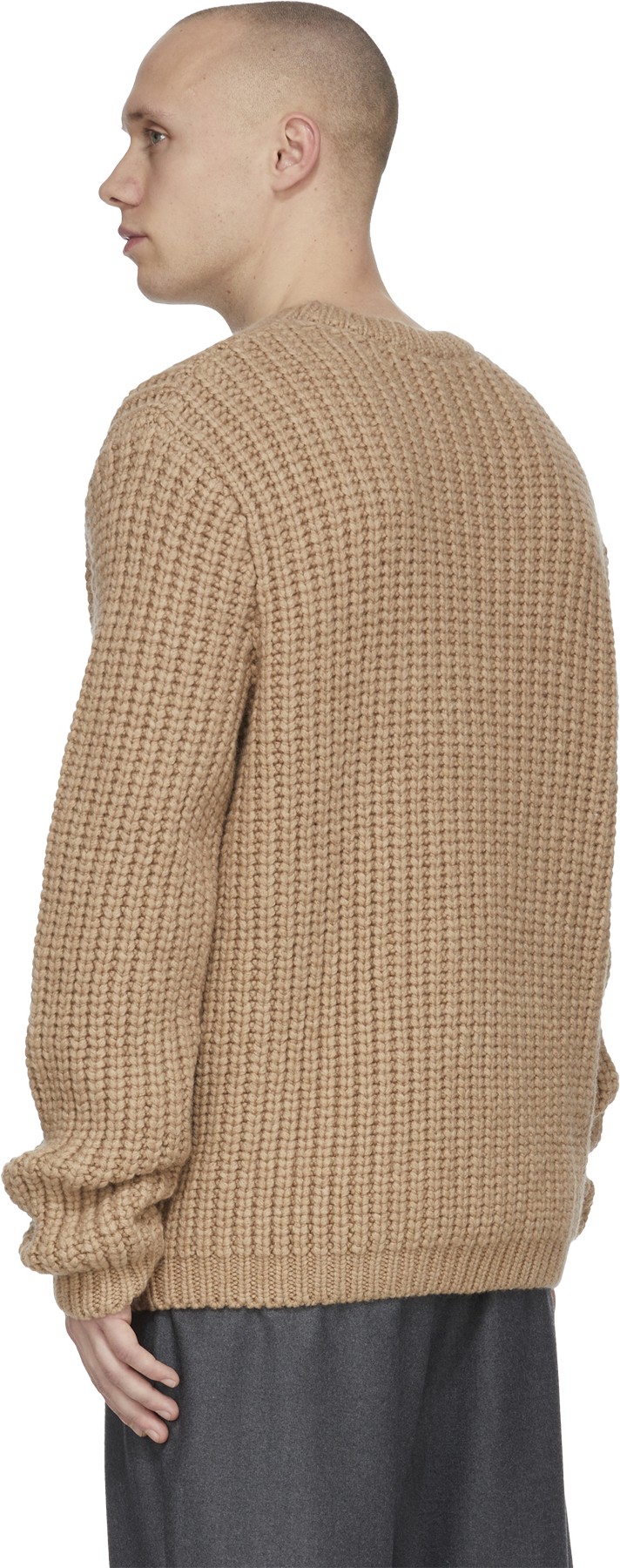 A.P.C.: Neutrals Henri Knit Crew Sweater - 3