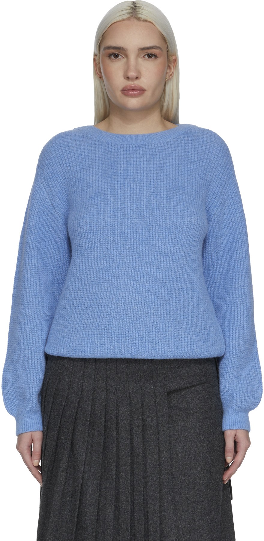 A.P.C.: Blue Christy Knit Bateau Sweater - 1