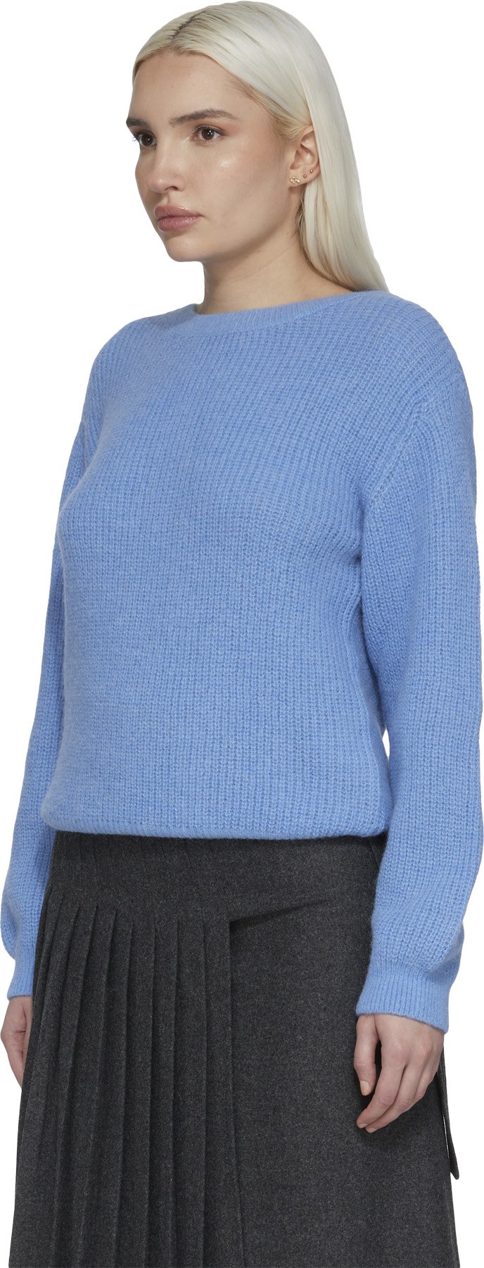 A.P.C.: Blue Christy Knit Bateau Sweater - 2