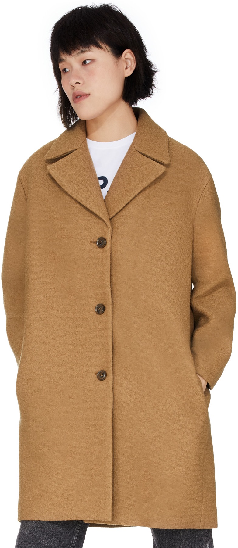 A.P.C.: Brown Ninh Coat - 4