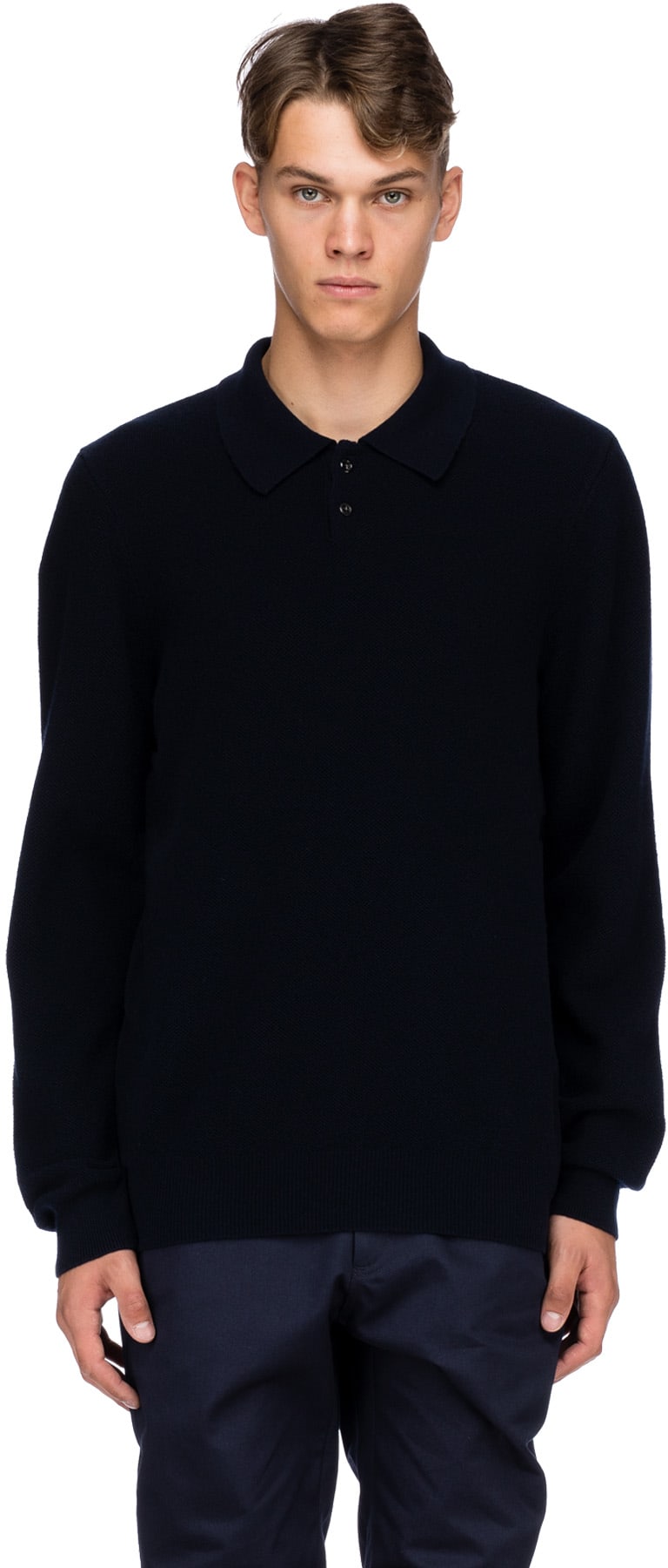 A.P.C.: Blue Guitry Polo Shirt - 1
