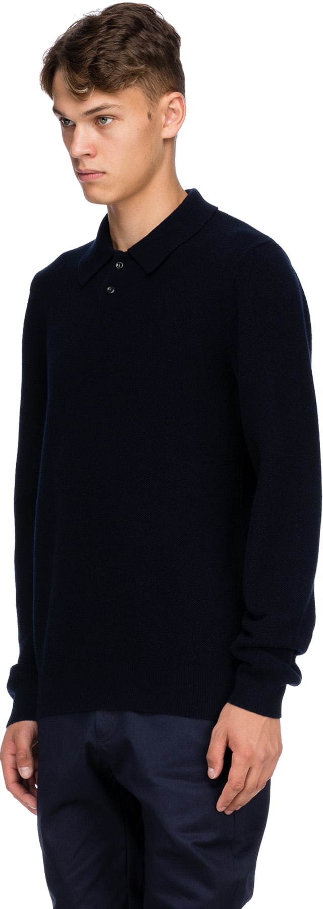 A.P.C.: Bleu Pullover Polo Guitry Bleu - 2