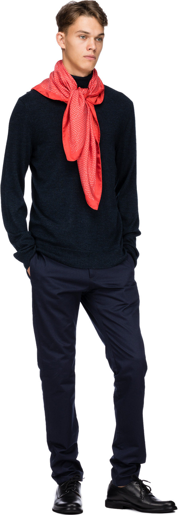 A.P.C.: Blue Marcelino Knit Turtleneck - 4