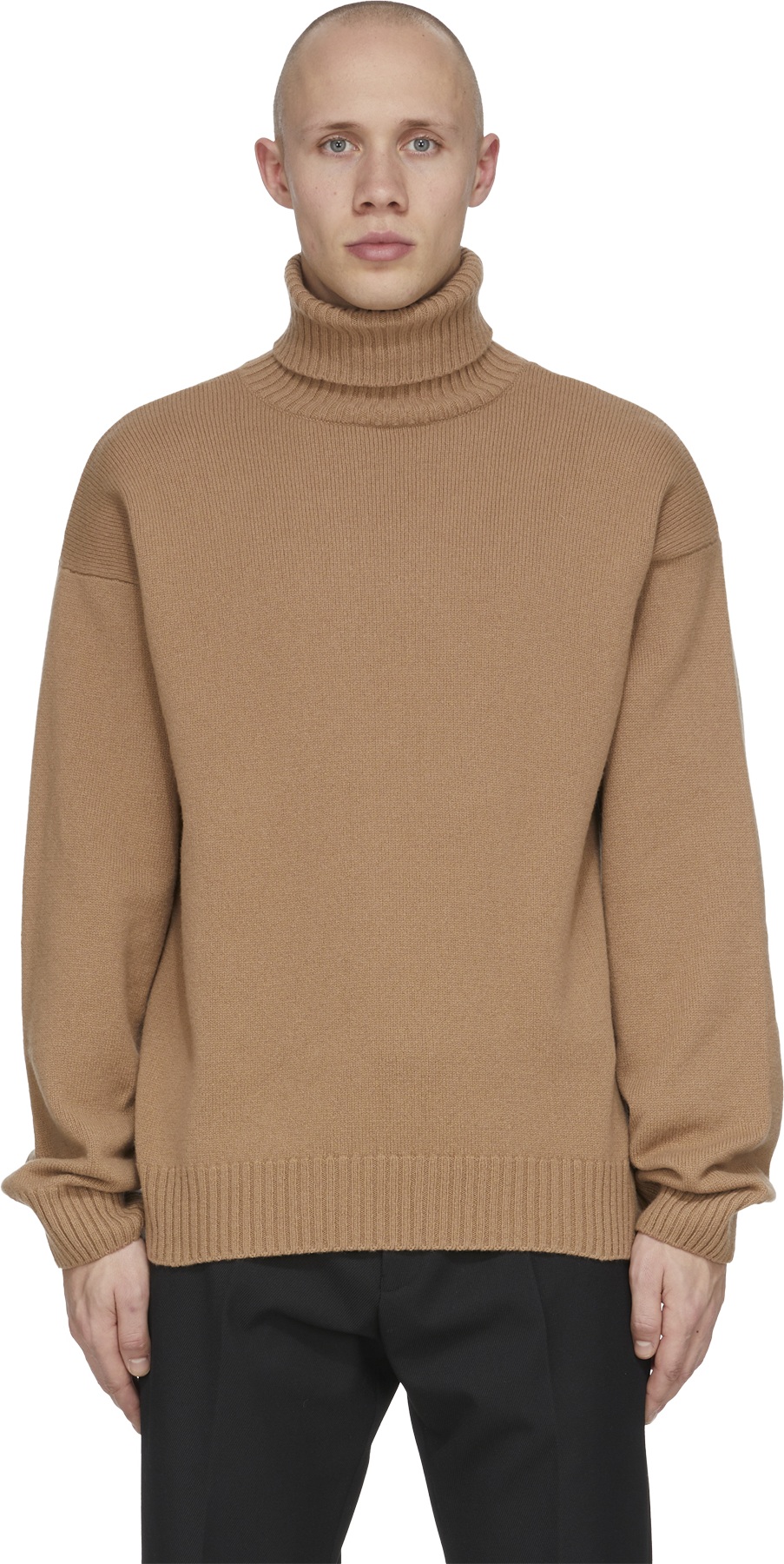 A.P.C.: Neutrals Marc Knit Turtleneck Sweater - 1