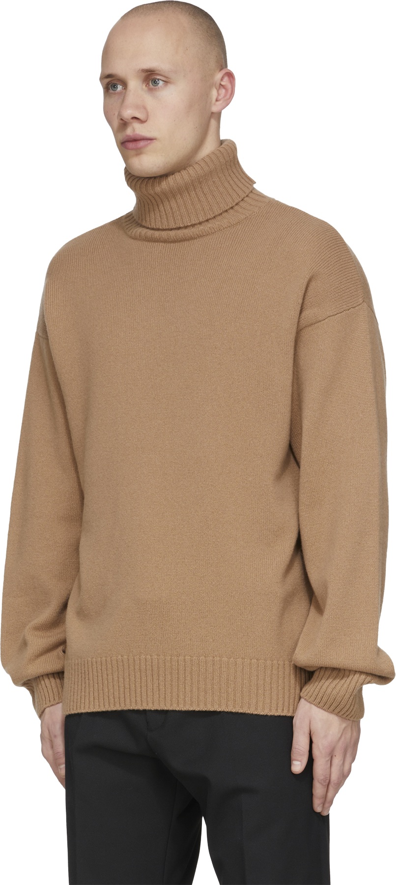 A.P.C.: Neutrals Marc Knit Turtleneck Sweater - 2