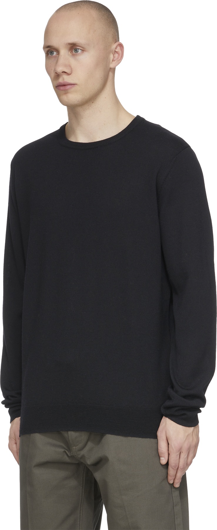 A.P.C.: Black King Knit Crew Sweater - 2