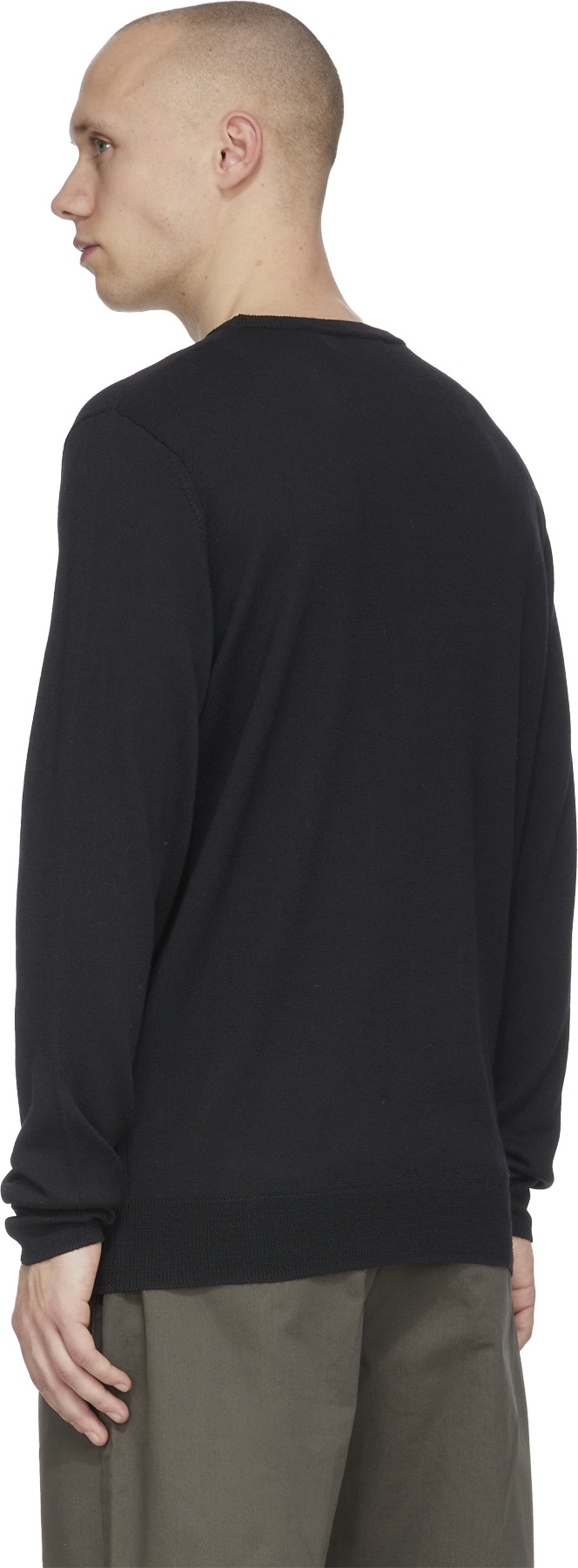 A.P.C.: Noir Pull en Tricot King Noir - 3