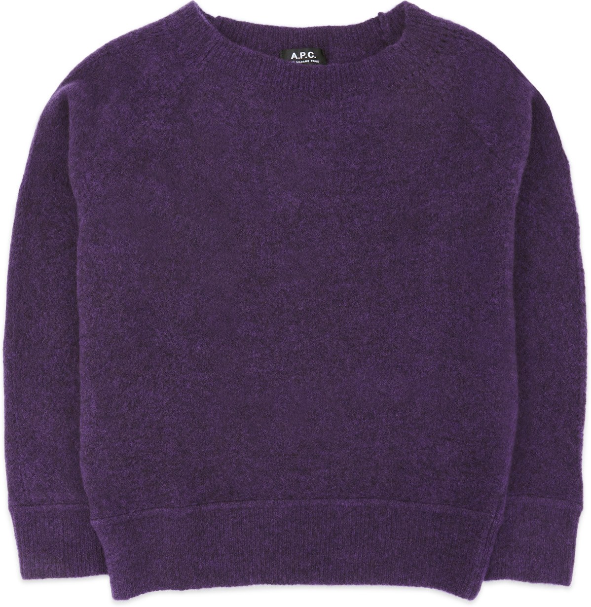 A.P.C.: Purple Laya Knit Pullover Sweater - 1